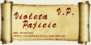 Violeta Pajičić vizit kartica